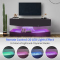 TV Stand Floating Wall Mounted TV Stand with LED Lights Manufactory